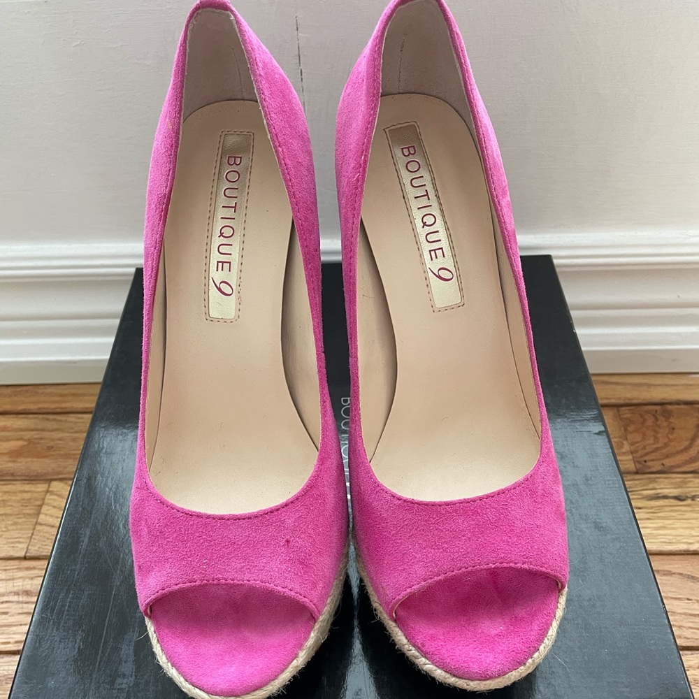 Boutique 9 Pink Suede Heels - BNIB